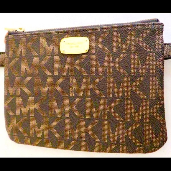 Michael Kors Dark Brown & Gold Belt hip purse - Picture 5 of 5